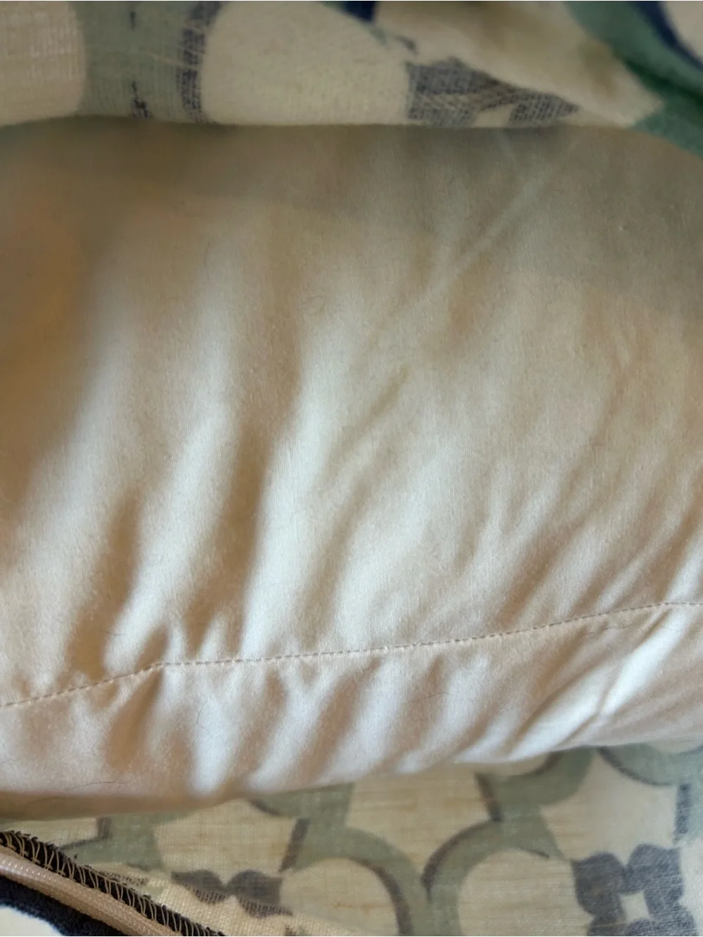 QUATRINE 22” Down-Filled Linen Geometric Pattern Custom-Made Pillow